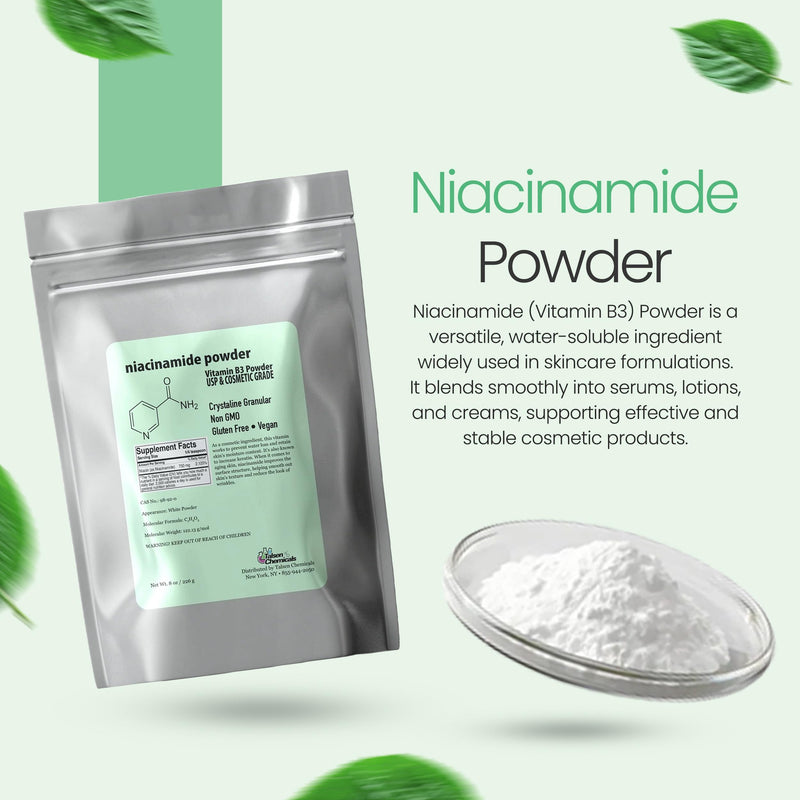 Pure Niacinamide Powder for Skin Care (Vitamin B3) DIY Niacinamide Serum, Niacin Powder (1 Ounce / 28 Gram) Cosmetic Grade 1 Ounce (Pack of 1)