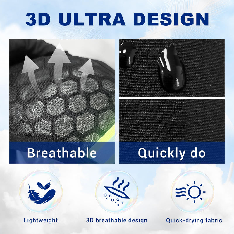 Running Vest Hydration Backpack with 2L Water Bladder, Adjustable Hydration Running Vest for Women Men, with Multiple Pockets, Reflective Strip, Whistle, Quick-Drying Fabric