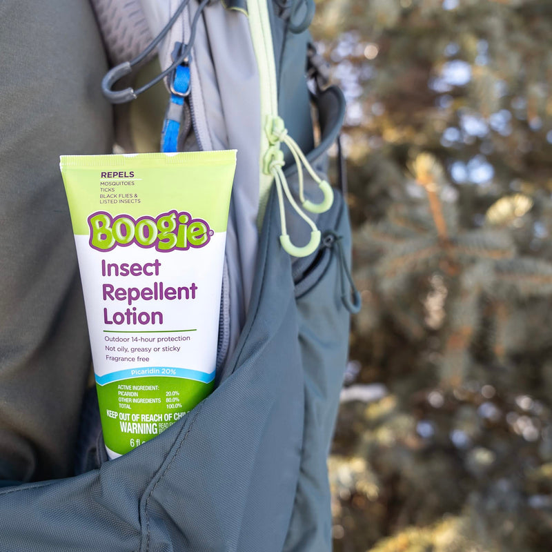 Boogie Insect Repellent Lotion, Keep Mosquitoes, Ticks and Flies Off, DEET Alternative Repellent, Up to 14-Hour Protection, Fragrance-Free, Odorless Lotion, 6 Ounce 6 Fl Oz (Pack of 1)