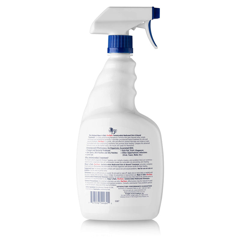 Mane 'n Tail Pro-Tect VETERINARY STRENGTH MEDICATED Skin and Wound Treatment 32 Ounce Spray - BeesActive Australia