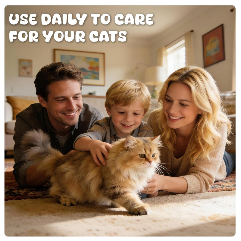 Probiotics for Cat, Boosts Immune System, Improves Digestion, Supports Gut Health, Relieves and Prevents Diarrhea and Soft Stools, Salmon-Flavored Chewable Tablets - 30 Tablets (120g)
