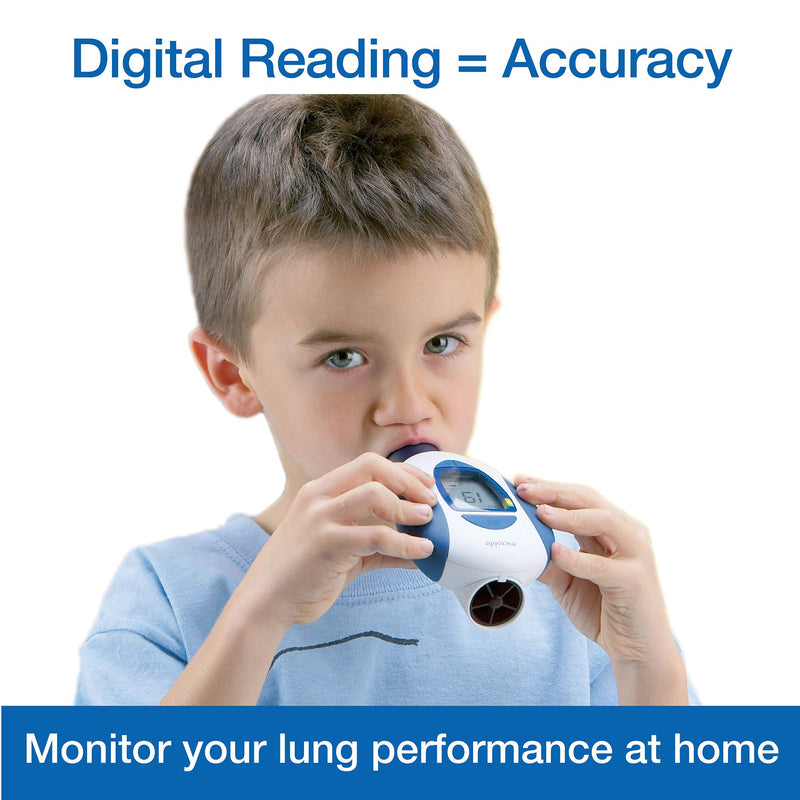Microlife Digital Peak Flow Meter Tests PEF / FEV1 / Early Detection of Asthma Attacks, (Spirometer for Kids & Adults), Device for Monitoring Asthma, COPD & Other Lung Conditions PF-101 - BeesActive Australia