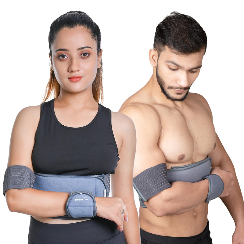 WC shoulder support brace arm slings shoulder immobilizer, youth shoulder brace- Shoulder stabilizer Compression Brace rotator cuff surgery sling, left-right arm sling-Size4 (41-45) inches Size 4 (Pack of 1)