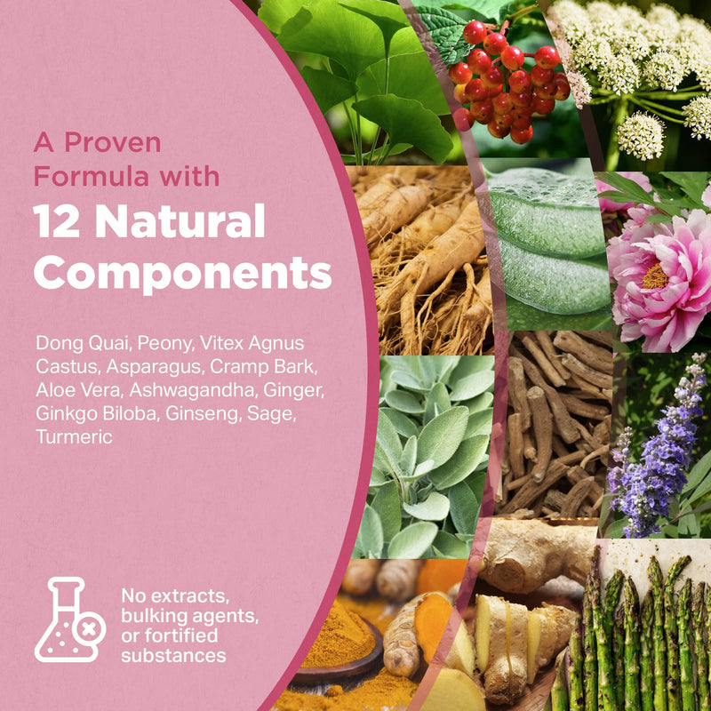 Strength & Spices Hormone Balance 100% Natural Estrogen Supplement ‚Äì 12 Ingredients w Dong Quai - 60 Vegan UK Made 1000mg Capsules ‚Äì Fertility and Menstrual Comfort - BeesActive Australia