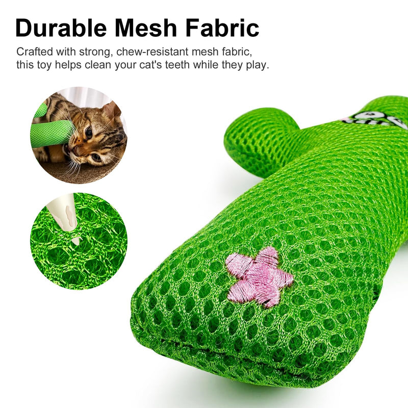 Catnip Silvervine Matatabi Pillow for Cats & Kittens,Large Cat Cactus Toy Cat Kicker Toy Cat Chew Toy for Indoor Cats. - BeesActive Australia