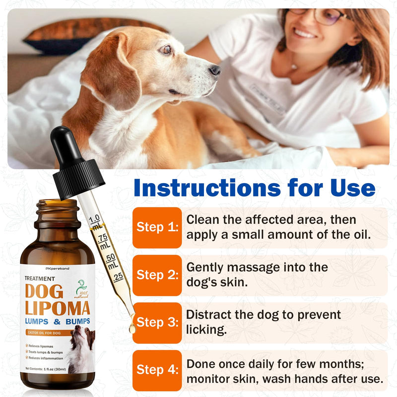 Dog Lipoma Treatment, Guard Against Lumps and Bumps, Help Shrink Dog Lipomas Naturally, Soften Fatty Lumps & Bumps, Reduce Swelling and Inflammation, Castor Oil for Dogs, Promote Healthy Skin