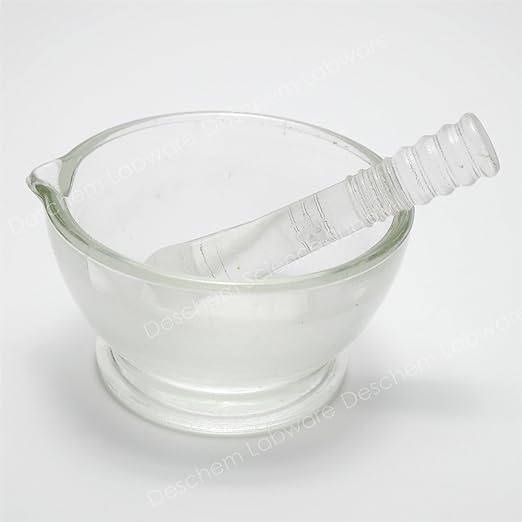 Deschem YB-75 3.0 inches (75 mm) Borosilicate Glass Mortar with Stick -  Australia