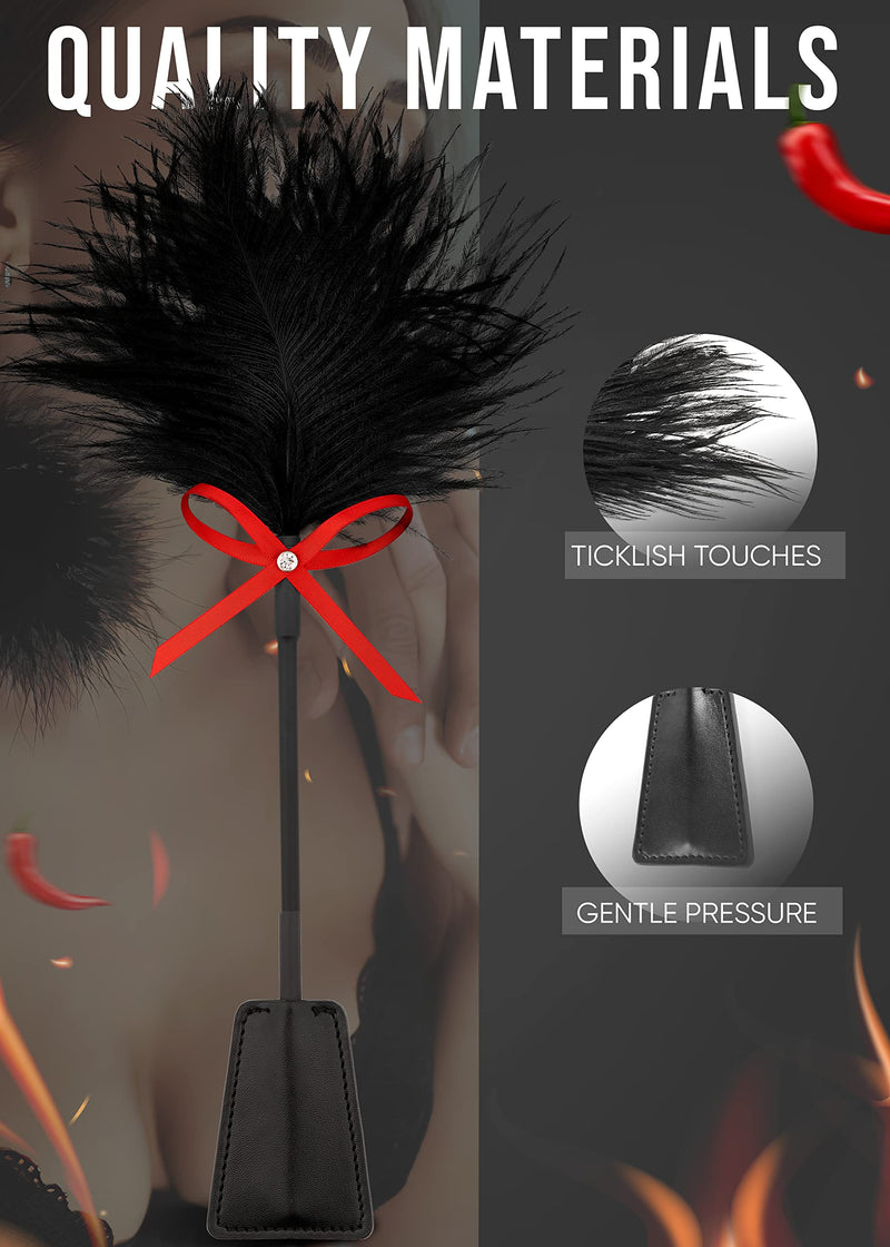 Whip Spanking Flogger Sex Play Sex Feather Tickler Teaser Feather Tickler for People Flogger Spanking Sex Fetish Sex Toys - BeesActive Australia