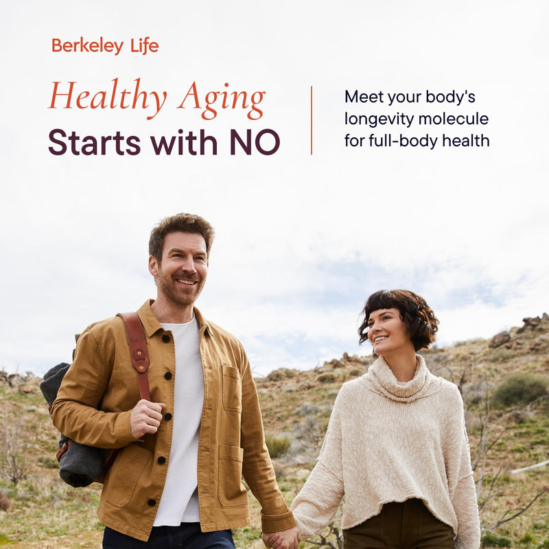Berkeley Life Menopause & Heart Health Support Supplement for Women | Hormone-Free Dual-Action Nitric Oxide for Women, Menopause Symptom Relief & Healthy Blood Flow Support - 60 Capsules