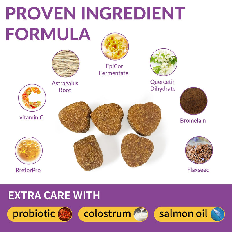 Probiotics for Dogs - Allergy Relief Chews Tablets for Dogs, Supporting Intestinal Health, Immunity - Relieving Itchy, Allergies, Licking Paws, Salmon Oil, Dry Skin and Hair Supplements-120ct