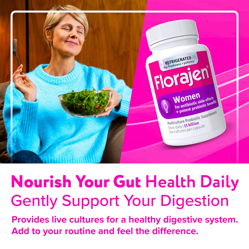 Florajen Women’s Probiotic, Vaginal Health & Gut Support, 30 Capsules 30 Count (Pack of 1)