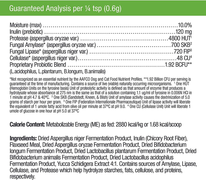 Only Natural Pet Complete Gut Health Complex - Probiotics & Digestive Enzyme Supplement for Dogs & Cats - Promotes Healthy Digestion, Immune System, Nutrient Absorption - Made in USA -3.5oz Powder 3.5 oz (Pack of 1)