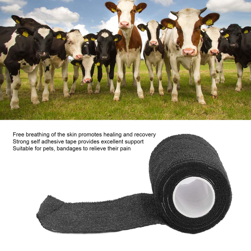 12Pcs Self Adherent Wrap Cohesive Bandages,Athletic Elastic Cohesive Bandage Wrap Latex Elastic Self Adhesive Wrap for Cows Dogs Horses 10Cm - BeesActive Australia