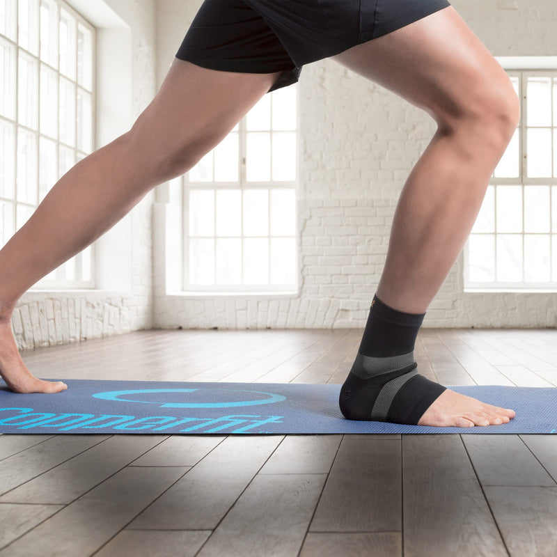 Copper Fit Pro Series Unisex Ankle Compression Sleeve Large Black with Copper Trim 1 - BeesActive Australia