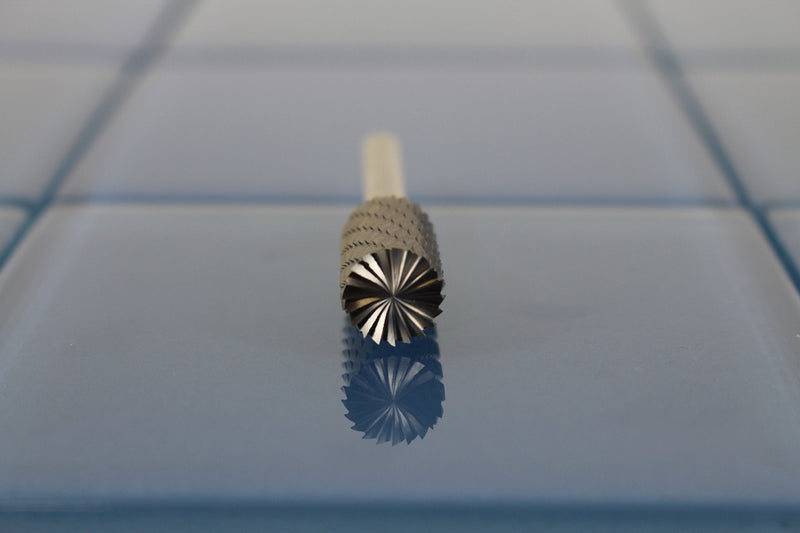 TEMO SB-5 Double Cut Carbide Rotary Burr File 1/2" Cyli EndCut 1/4x2" Shank 2" SB-5