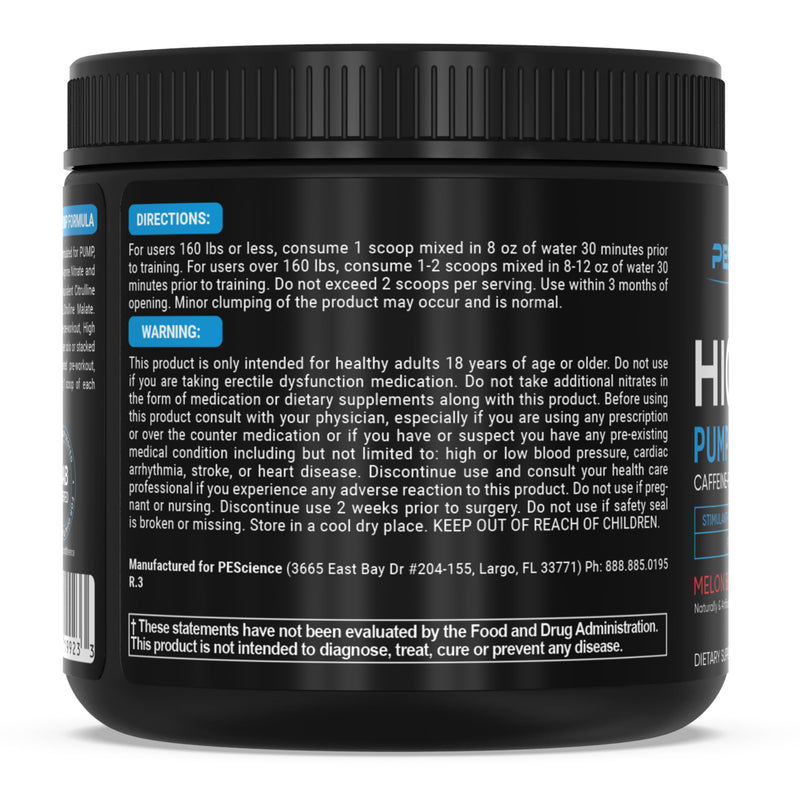 PEScience High Volume Stim-Free Pre Workout, Nitric Oxide Booster with L Citrulline & L Arginine Nitrate, Non-Stim Preworkout for Men and Women, 36 Scoops, Melon Berry Twist - BeesActive Australia