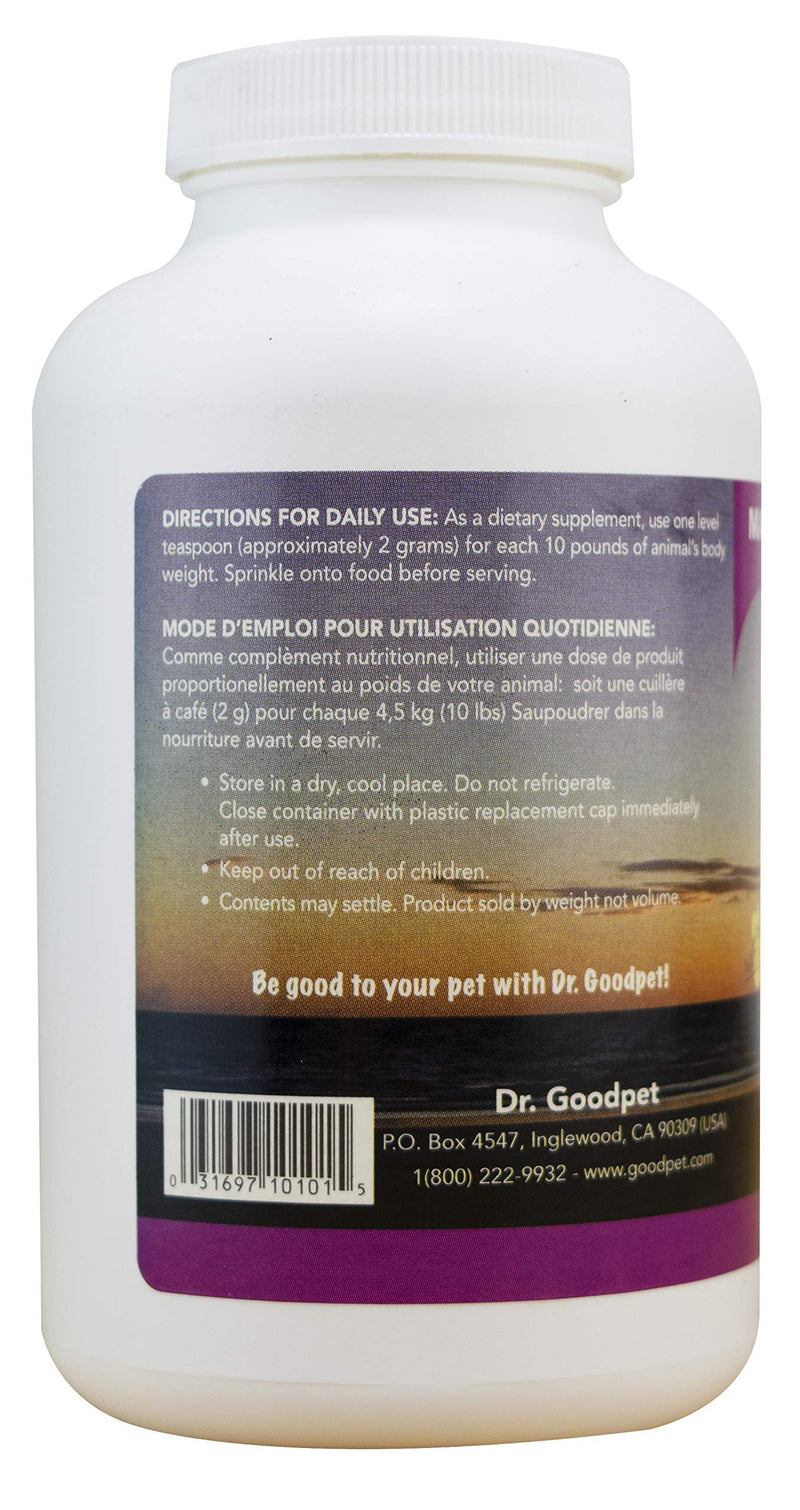 Dr. Goodpet Maximum Protection Formula – Daily Multivitamin & Trace Mineral Powder for Dogs & Cats – Human-Quality Vitamins C & E, Zinc & 70+ Minerals – Skin, Coat, & Bone Support with Goats Milk Whey 8 oz