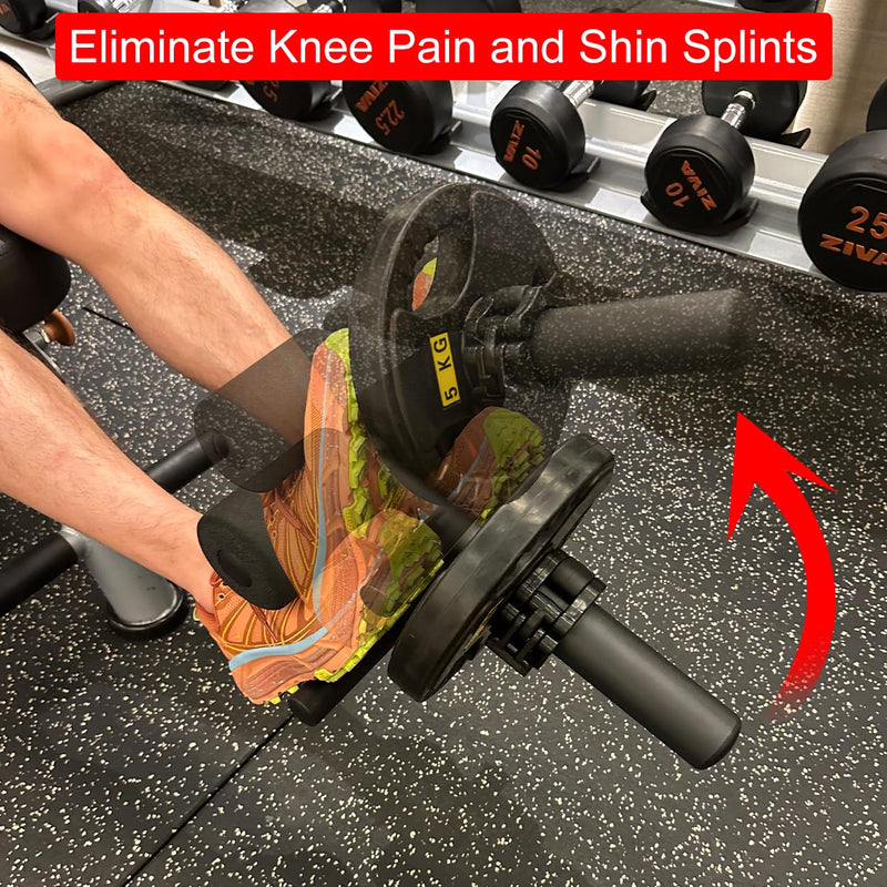 Tib Bar by SEWD – Tibialis Trainer for Calf and Shin Strength Training – Tibialis Anterior Training Equipment Fits 2" Weight Plates black - BeesActive Australia