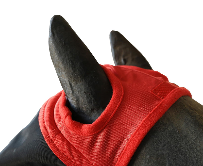 Fine Mesh Horse Fly Mask w/Ears & Nose, UV blocking 3D Eye Visor with extra fleece cushioned forehead, Protection from Insect Pests - BeesActive Australia
