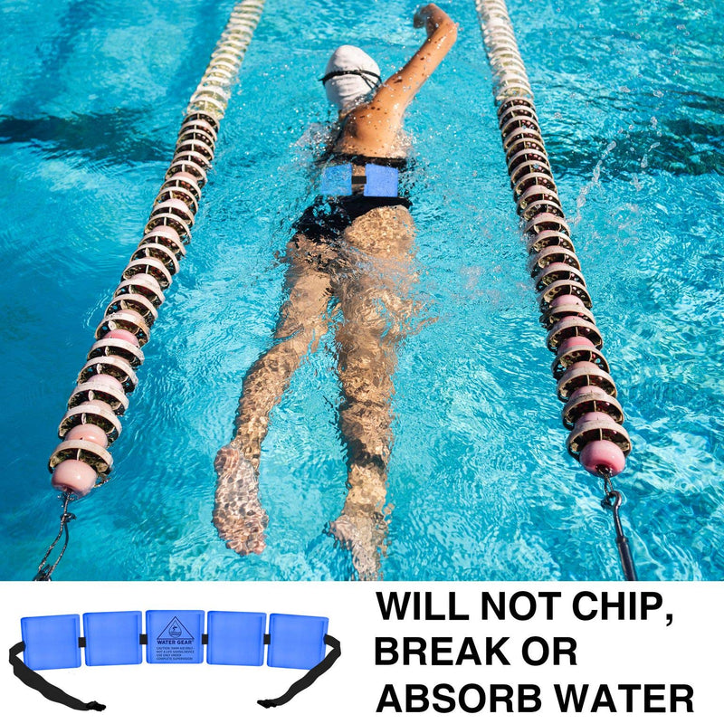 Water Gear Professional Swim Belt Foam Floats - Aquatic Exercise Belt with High Density Foam for Professional or Beginners- Low Impact Exercise Equipment - Easy and Safe Use - BeesActive Australia