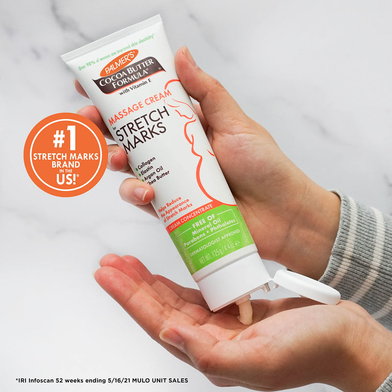 Palmer's Cocoa Butter Formula Massage Cream for Stretch Marks and Pregnancy Skin Care, 4.4 Ounces (Pack of 2) 4.4 Ounce (Pack of 2)