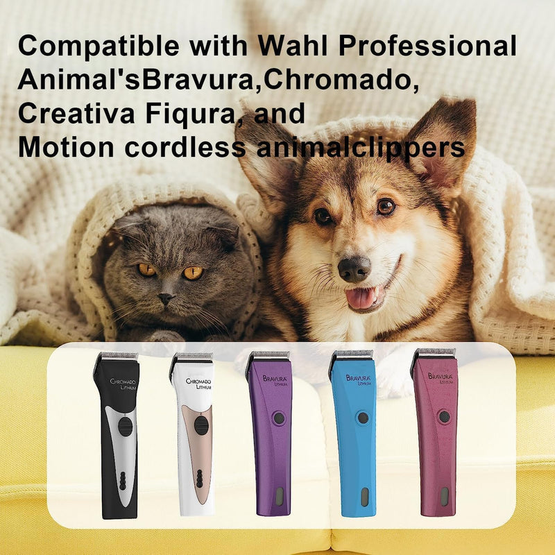 Adjustable 5 in 1 Blades Compatible with WAHL Arco,Bravura .Chromado，Creativa，Figura Dog Clippers for Dogs Grooming(Gold/3PC) Gold-1 - BeesActive Australia