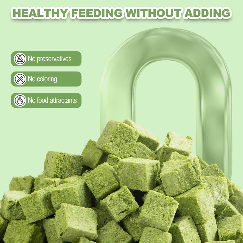 Dylan's cabin Cat Grass Treats Cat Grass Cube - Natural Freeze Dried Cat Grass Teething Dices Edible Cat Chew Toy for Teeth Cleaning and Hairball Removal(80g) Cat Grass Grains (80g) - BeesActive Australia