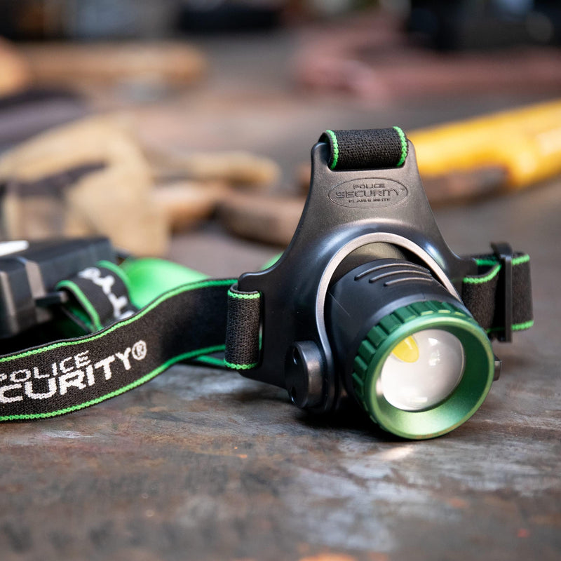 Police Security Blackout-R Headlamp Flashlight - Ultra-Bright Rechargeable Headlamp 850 Lumens