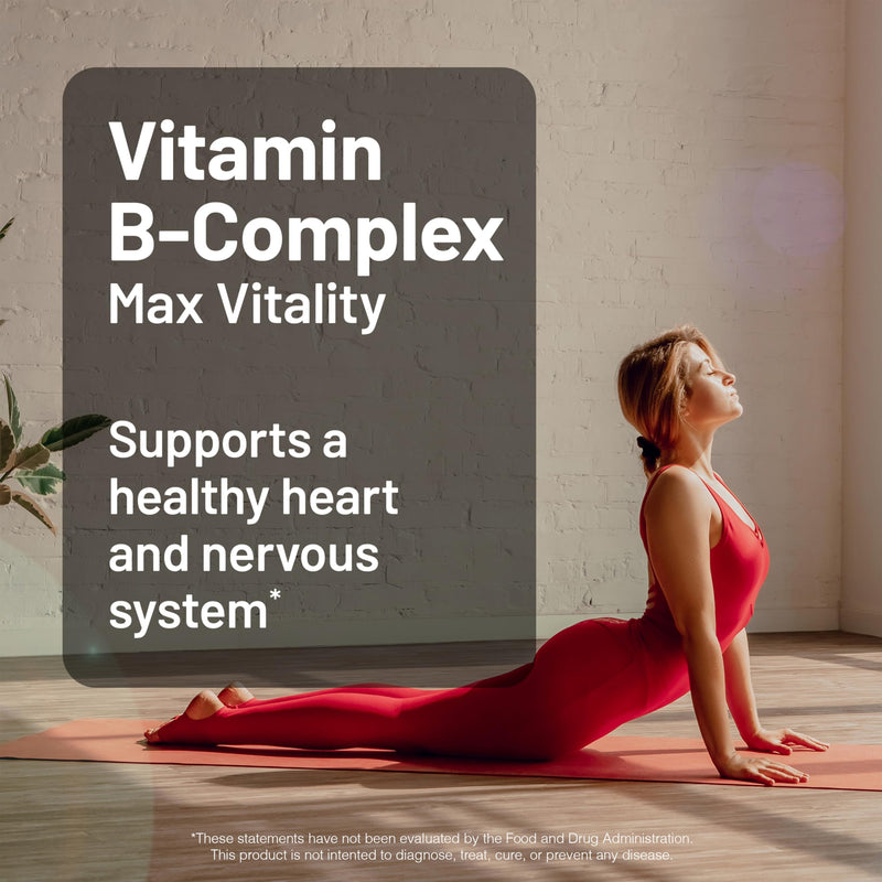 NatureWise Vitamin B Complex for Women and Men - with Folic Acid Biotin B1 B2 B3 B6 B12 - Support Cellular Energy & Mental Clarity - Gluten & Dairy Free - 60 Softgels[2-Month Supply] 60 Count (Pack of 1)