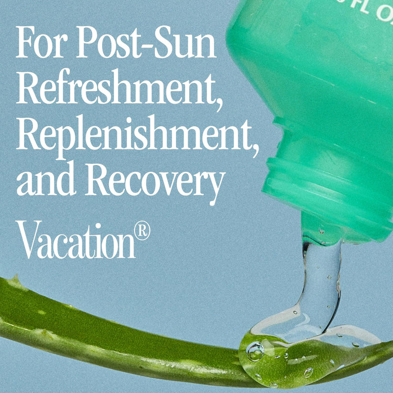 VACATION Mini After Sun Gel, Travel Size Soothing Aloe Vera Gel for Sunburn Relief, Hydrating & Cooling, Non-Sticky Aftersun Care, 1oz (Value Pack of 6) 0.17 Fl Oz (Pack of 6) - BeesActive Australia
