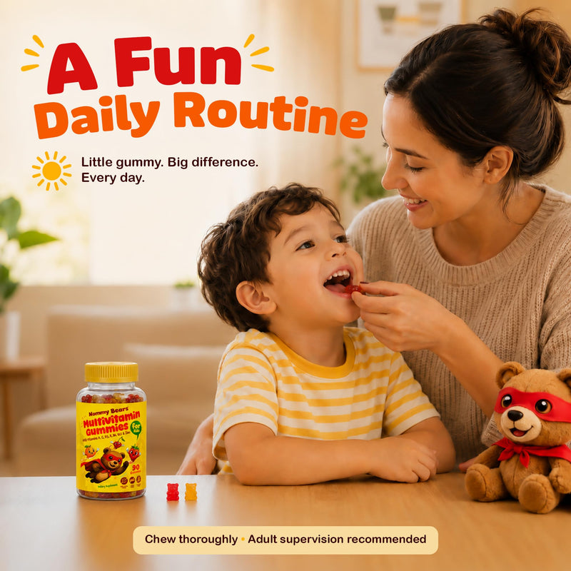 Kids Multivitamin Gummies, Halal Toddler Vitamins, Age 2+, 90ct | Immune Support, 11 Vitamins & Minerals A, C, D3, E, B6, B12, Zinc & Iodine, Gelatin Free, Gluten & Dairy Free, 45 Days Supply