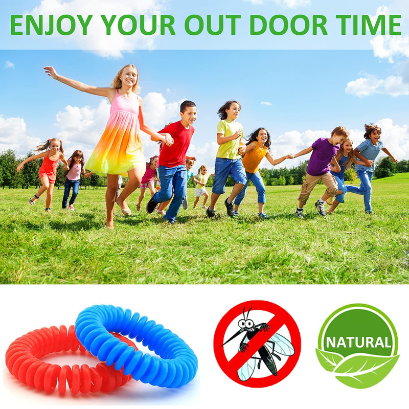 Mosquito Repellent Bracelets, 21 Pack Individually Wrapped Waterproof Insect Bug Repellent Wristbands for Kids Adults Outdoor Camping Fishing Traveling - BeesActive Australia
