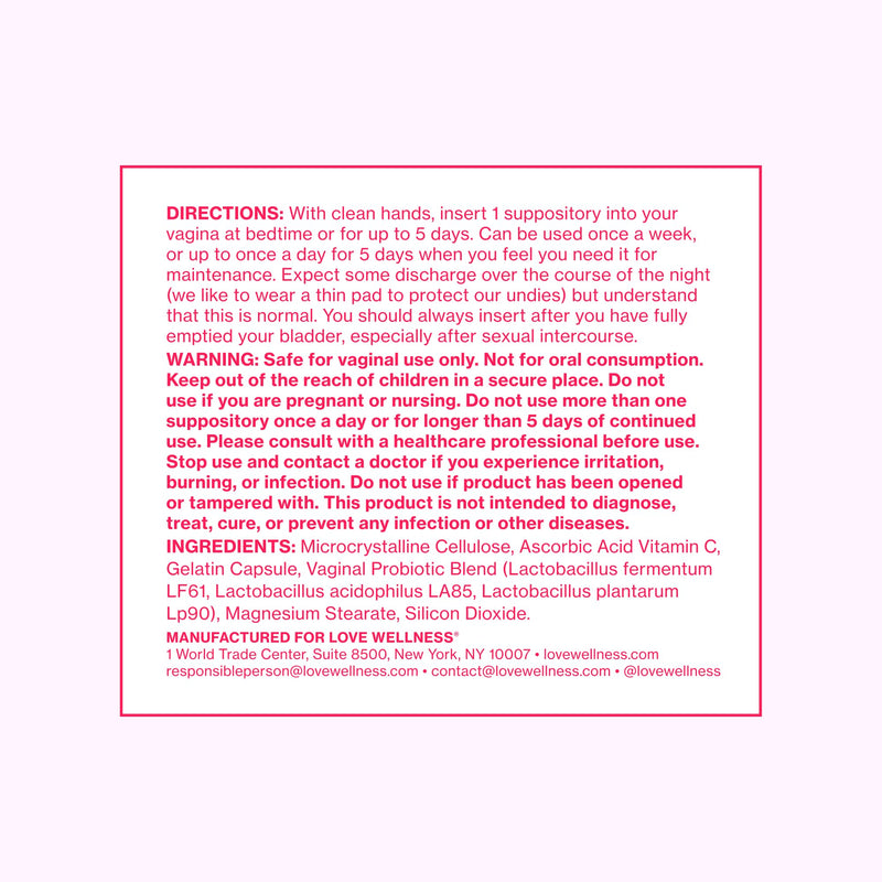 Love Wellness The Killer & Flora Power | Vaginal Suppository Duo | 2 Pack | For internal use, Vaginal Probiotic blend, Contains vitamin C, 600mg Boric Acid, Fragrance-free, NON-GMO, Paraben-free Vaginal Suppository Duo (24 counts)