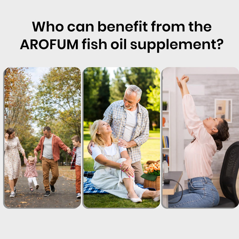 Omega 3 Fish Oil Supplements with CoQ10 for Daily Wellness Support | High EPA DHA Fish Oil Omega 3 Supplements, 2200 mg rTG Omega 3,Lemon Flavor, 300 Softgels