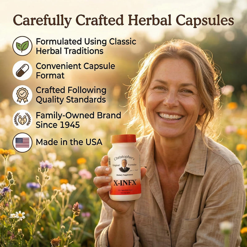 Christopher's Original Formulas X-INFX Formula, Natural Immune Support, 100 Caps