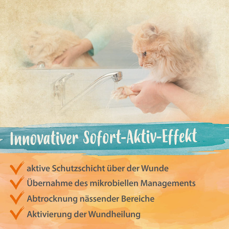 Ida Plus Wound Miracle - UNIQUE WOUND COMPLEX instead of silver spray for dogs, cats, horses - Anti-inflammatory for skin injuries - Promotes regeneration - Painless use - with probiotics - BeesActive Australia