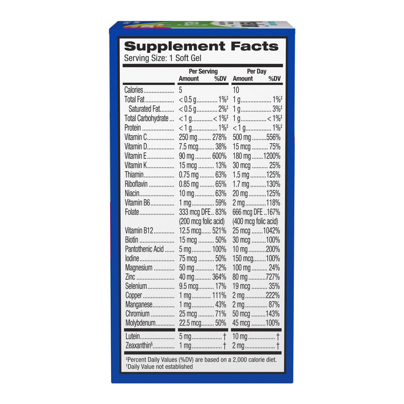 PreserVision AREDS 2 + Multivitamin,#1 Eye Doctor Recommended Brand,2-in-1 Eye Vitamin with Lutein,Zeaxanthin,Zinc,and Vitamin C,D & E,80 Softgels,(Pack of 2) 80 Count (Pack of 2)