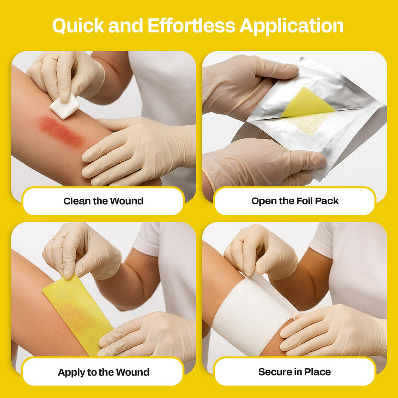 AWD Medical Xeroform Petrolatum Dressing - Non-Adhering Gauze Pad - Fine Mesh Gauze Patch Sterile - Healthcare Supplies for Wound Care, Burns, Lacerations, & Skin Grafts Aide (Box of 25) (4"x4") 4"x4" (25 Pack) - BeesActive Australia
