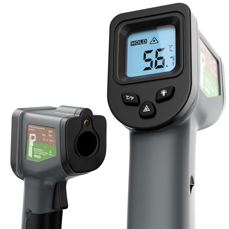 Oliver's Kitchen® Infrared Thermometer - User-Friendly - Measure Temperature with Precision - Perfect for Pizza Ovens - Ergonomic Grip - Batteries Included