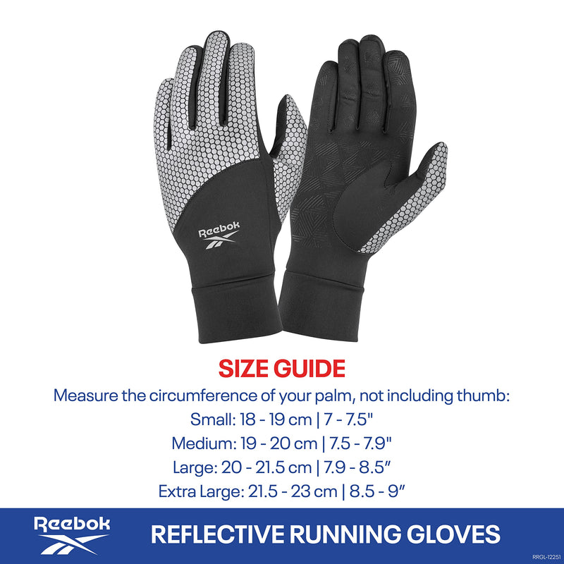 Reebok Reflective Running Gloves - M