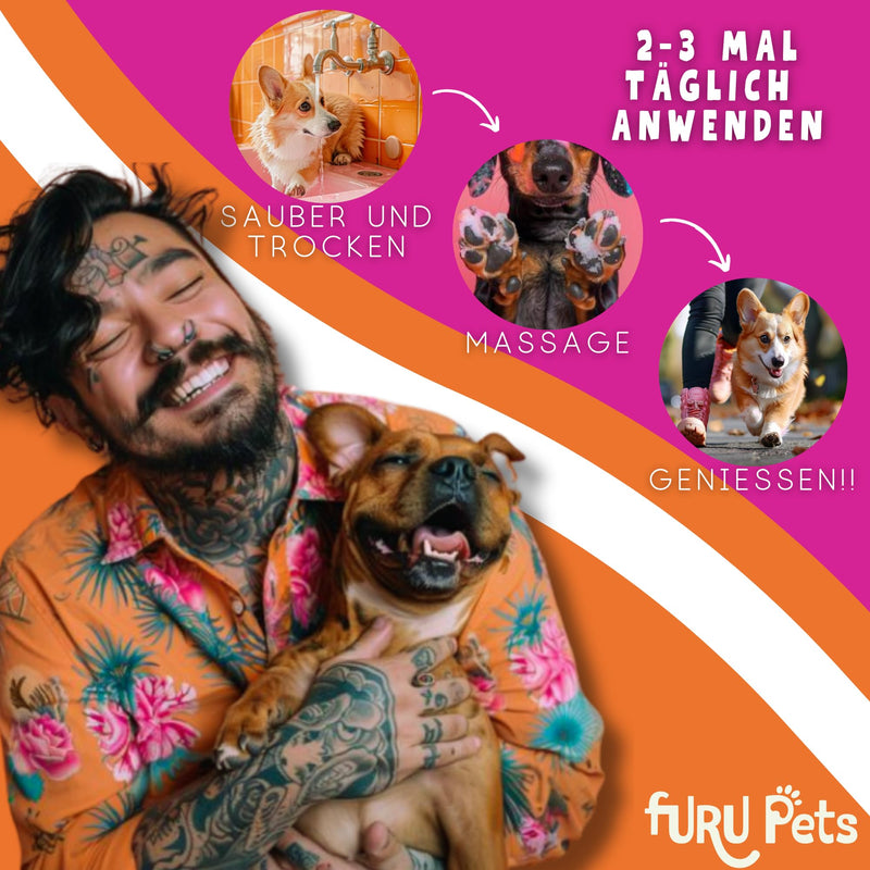 FURU PETS Natural Paw Care & Nose Balm for Dogs & Cats - Paw Balm Dog Paw Care for Dogs Vegan Paw Protection Dog Summer & Winter Dog Paws Paw Balm Cat Paw Care Dog - BeesActive Australia