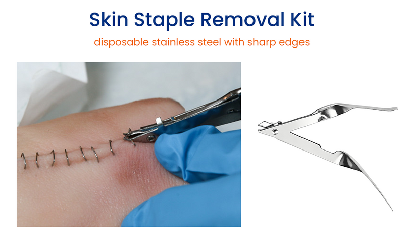 Skin Staple Remover ToolGrade Stainless Steel Staple Extractor for Veterinary and Wound Care 1pcs 1