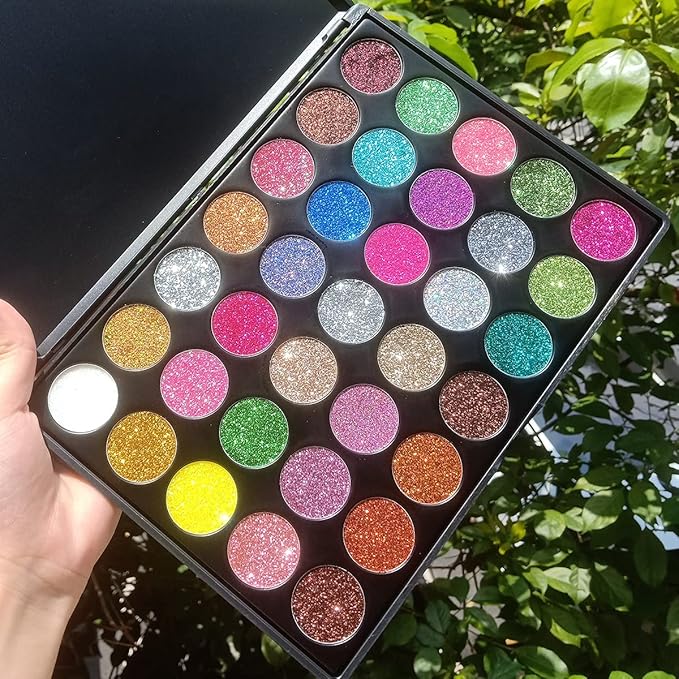 Makeup Palette Eyeshadow Ultra Pigmented, Afflano 3 in1 Professional Large Eye Shadow Pallet 72 Color,Matte Shimmer Natural Nude Earth+ Colorful Rainbow Bright Eye Tone+ Pressed Glitter Glow In Dark