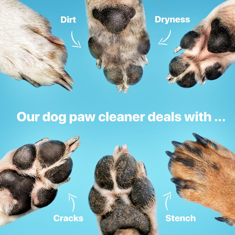 Charlie & Buddy Dog Paw Cleaner for Dogs of Small, Medium, Large Sizes, No-Rinse Foaming Cleanser, Paw Scrubber for Dogs Free of Parabens, Sulfates, Fragrances, Moisturize and Deodorize - BeesActive Australia