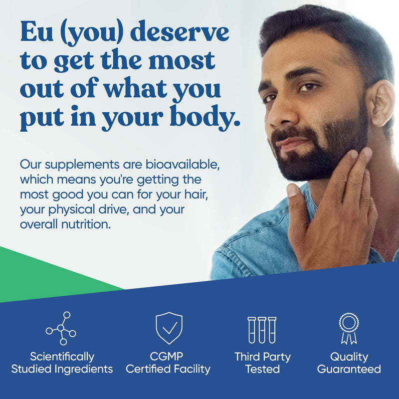 Eu Natural Multivitamin for Men, 26 Essential Ingredients, 60 Veg Capsules | Advanced daily nutrition with 26 essential ingredients to support men's health & vitality