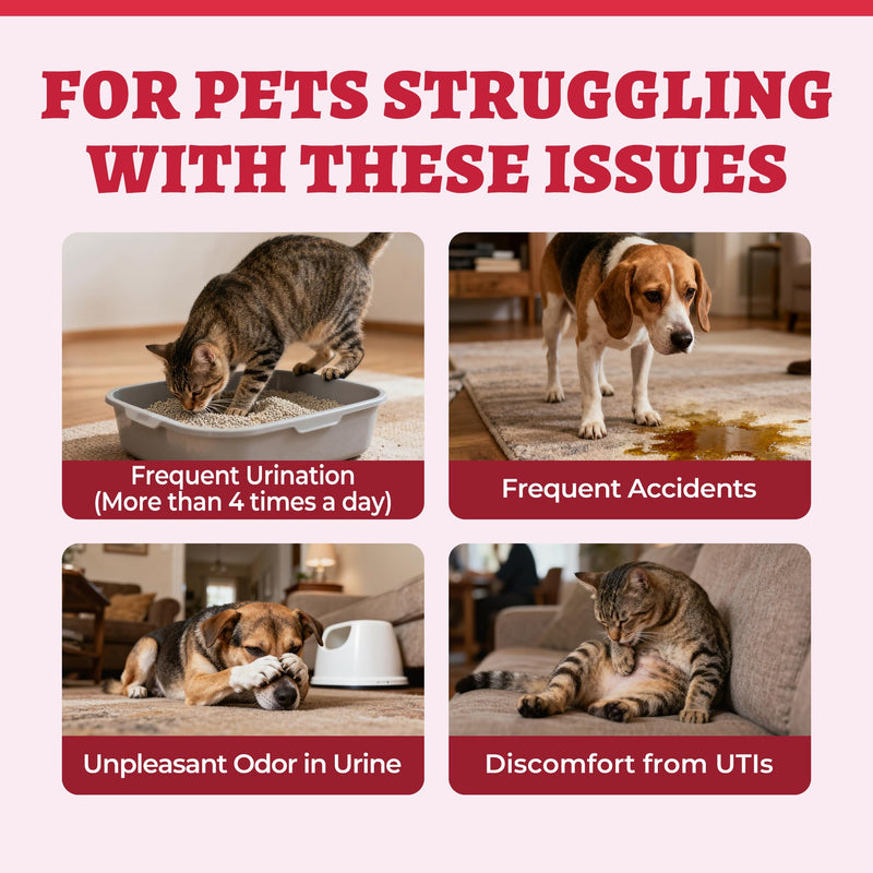Wellix 8.8oz Large Dog and Cat Urinary Supplement - Rich in Omega-3,Cranberry for Cat UTI Treatment -Urinary Tract Podwer for Bladder & Kidney Support - Mixing with Dog&Cat Food Topper