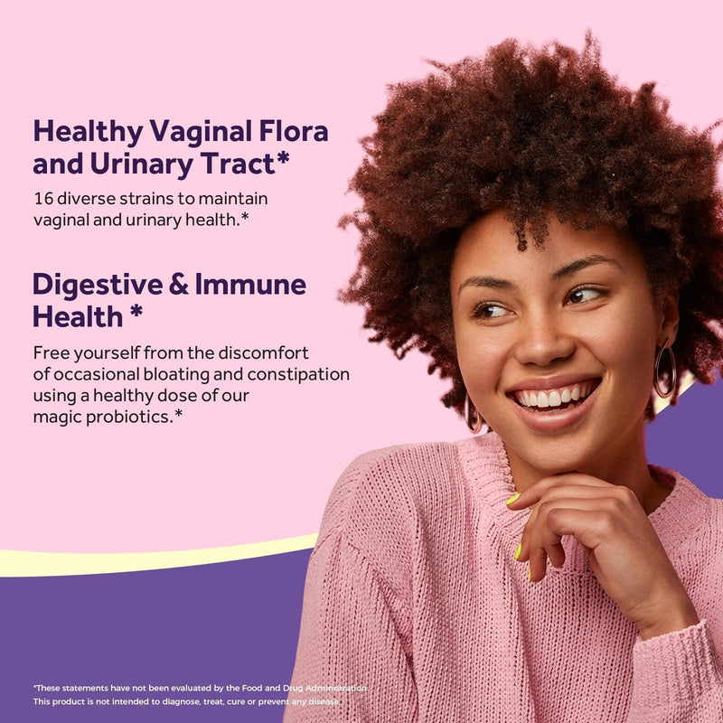 Doctor's Recipes Women's Probiotic, 90 Caps 50 Billion CFU 16 Strains, with Organic Cranberry, Digestive Immune Vaginal & Urinary Health, Shelf Stable, Delayed Release, No Soy Gluten Dairy 90 Count (Pack of 1)