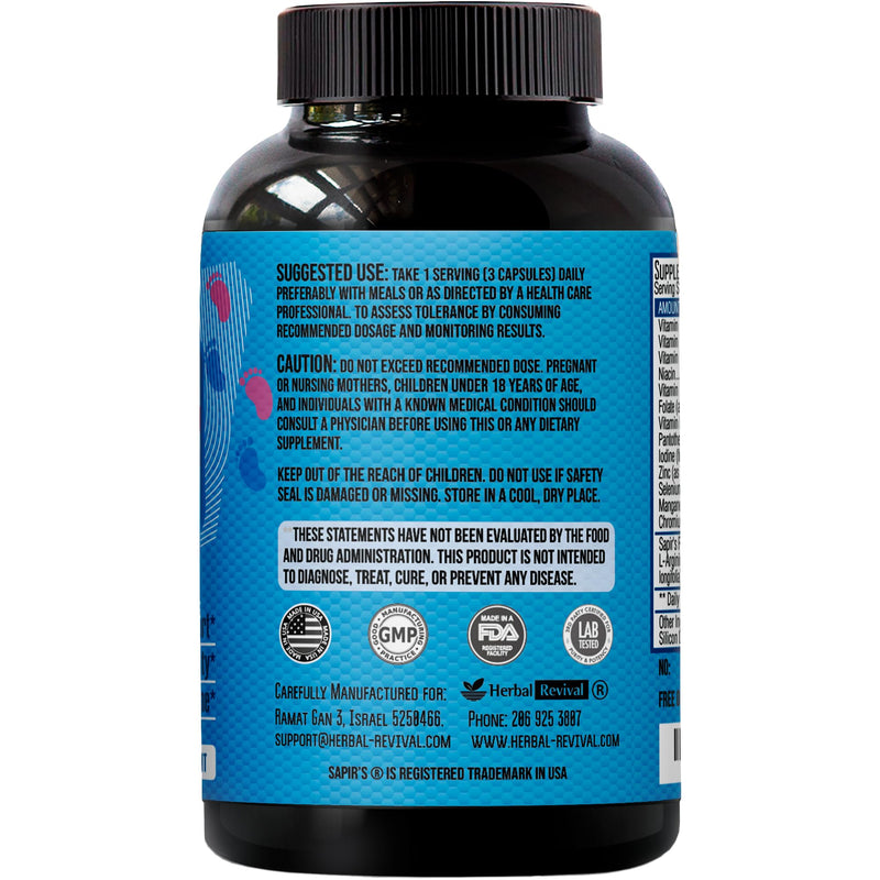 Semen Volume Booster & Male Fertility Supplement - Pre Conception for Him Sperm Health, Count, Motility & Strength with Maca, L-Arginine, Zinc, Folate Acid Prenatal Multivitamins - Erect Pills Unflavored 90 Count (Pack of 1) - BeesActive Australia