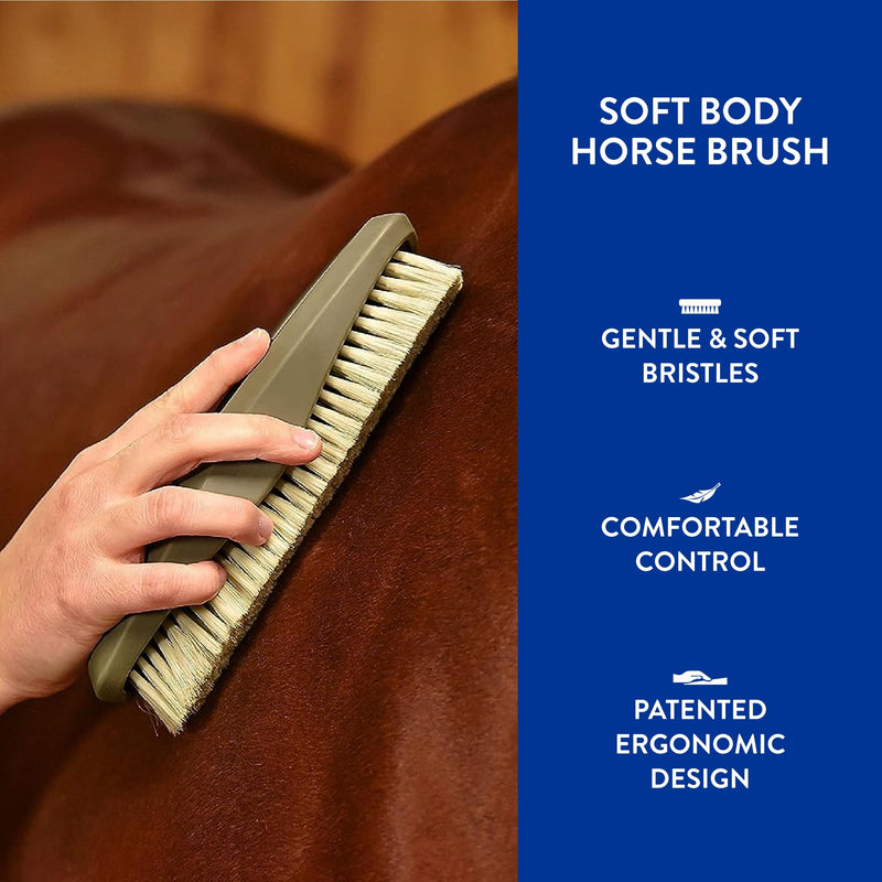 WAHL Professional Animal Equine Soft Body Horse Brush - Black Soft Body Brush - BeesActive Australia