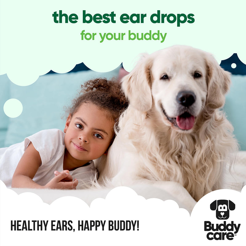 Buddycare Antiseptic Dog Ear Cleaner 200ml Soothing Ear Drops for Pets Antiseptic Ear Drops | Vet Approved Antibacterial Ear Drops for Dogs Cats and all Pets Antiseptic Ear Cleaner